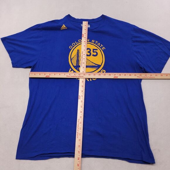 Adidas Golden State Worriors #35 Durant Short Sleeve T-Shirt Mens Size XL Blue - Picture 7 of 11